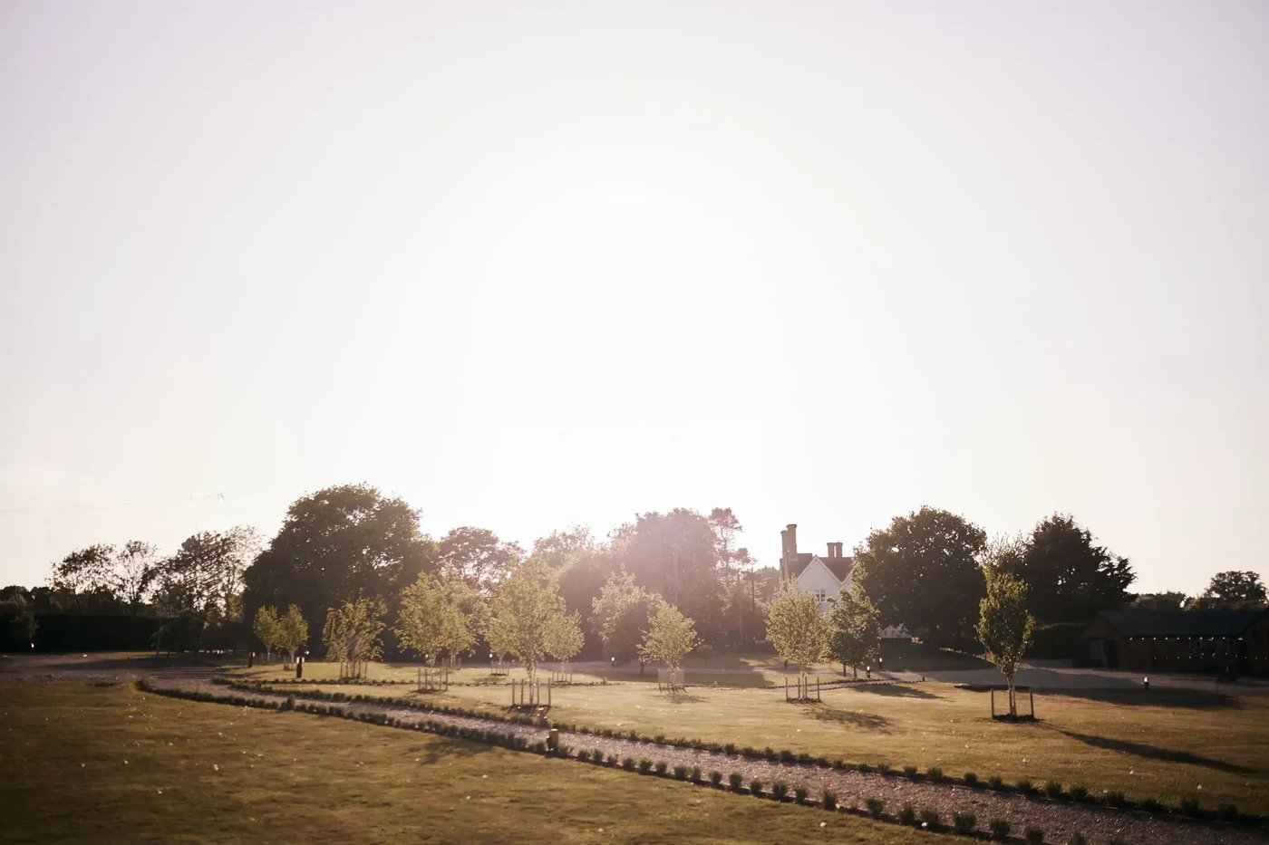 Outdoor green space at Copdock Hall
