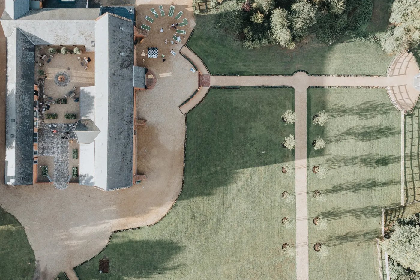 Birdseye view of Copdock Hall