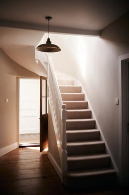 Staricase in accommodation at Copdock Hall