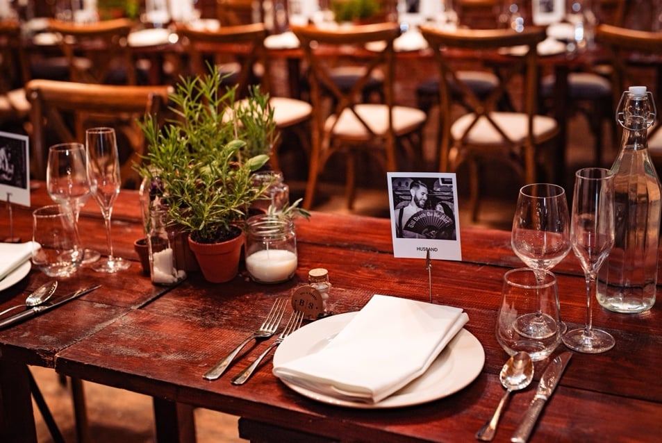 Copdock hall personalised touches on table